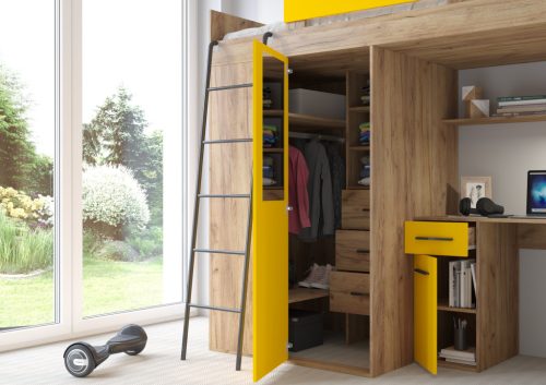 Verana galériaágy balos - Arany tölgy - Sárga