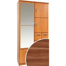   Barcelona 100 Z előszoba szekrény tükörrel - Wallis szilva