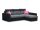 Monza ágyazható sarokkanapé - Szürke - Fekete