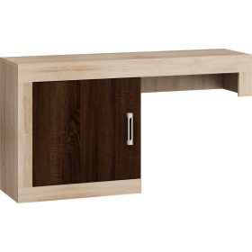   Verin TV-állvány rátét elem 1 ajtó balos - Világos Sonoma tölgy - Sötét Sonoma tölgy