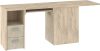 Kitty sarok íróasztal 1 ajtó 2 fiók - Endgrain tölgy - Granada mandula
