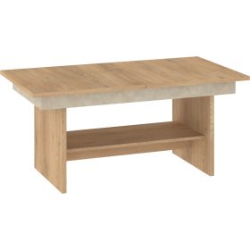   Dallas  emelhető és kihúzható dohányzóasztal - Cremona tölgy - Granada mandula