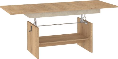 Dallas  emelhető és kihúzható dohányzóasztal - Cremona tölgy - Granada mandula