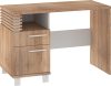 Lamir íróasztal 1 ajtó 1 fiók - Világos Sonoma tölgy - Fehér