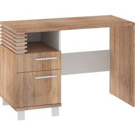   Lamir íróasztal 1 ajtó 1 fiók - Világos Sonoma tölgy - Fehér