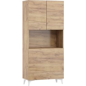   Megan 1 többfunkciós szekrény felhajtható asztallappal 3 ajtó - Arany tölgy