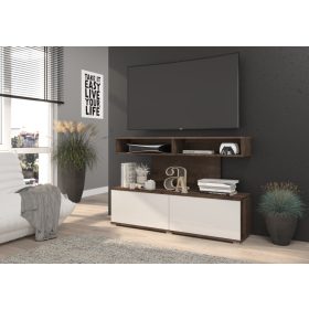 Rex TV-állvány - Grange tölgy - Fényes fehér