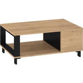 Vegas dohányzóasztal - Cremona tölgy - Fekete