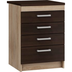   Milo S604SZ alsó 60 cm széles 4-fiókos konyhaszekrény elem
