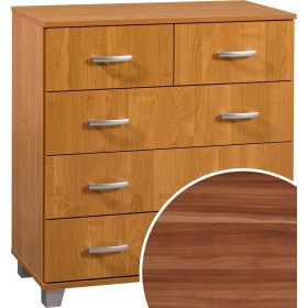 Komód 5 fiók KN-8045S - Wallis szilva