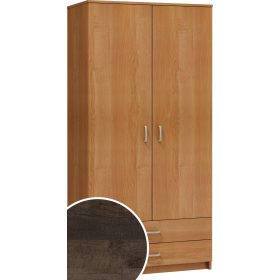 Szafa gardróbszekrény 2 ajtó 2 fiók - Grange tölgy