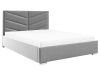 ST5 kárpitozott ágykeret 200x200 - Világosszürke
