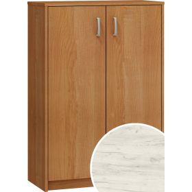 Komód 2 ajtó K2-2D - Fehér tölgy