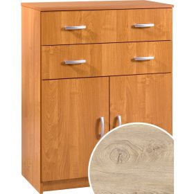 Komód 2 ajtó 2 fiók K-8052S2D - Endgrain tölgy