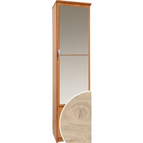   Barcelona 50B Z előszoba szekrény tükörrel - Endgrain tölgy