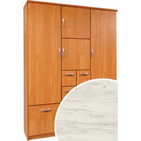   Barcelona 150 előszoba szekrény tükör nélkül - Fehér tölgy