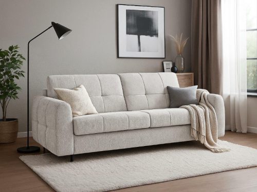 PER-PS kanapéágy ágyneműtartóval 210 cm - Bézs