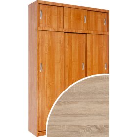   Aleksander 2 tolóajtós gardróbszekrény tükör nélkül - Világos Sonoma tölgy