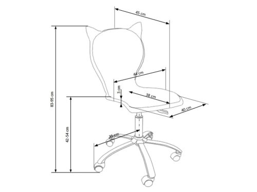 KTTY gyerek forgószék