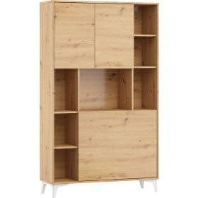   Megan 2 többfunkciós szekrény felhajtható asztallappal 3 ajtó - Artisan tölgy