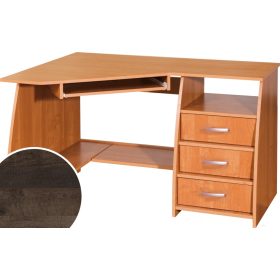   Sevilla sarok számítógépasztal 3 fiók jobbos - Grange tölgy