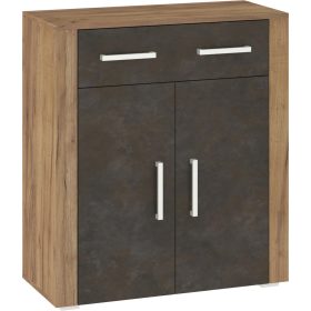   Notti komód 2 ajtó 1 fiók - Arany tölgy - Granada barna - Arany tölgy