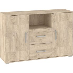 Solar komód 2 ajtó 2 fiók - Endgrain tölgy