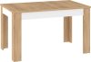 Hybrid kihúzható étkezőasztal - Cremona tölgy - Fehér