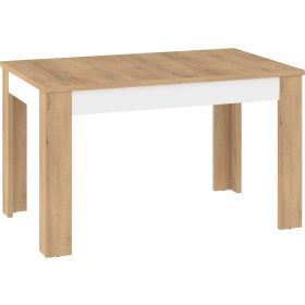 Hybrid kihúzható étkezőasztal - Cremona tölgy - Fehér