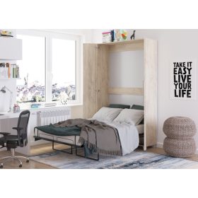 Teddy szekrényágy 120 - Endgrain tölgy