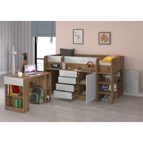 Smile galériaágy jobbos - Arany tölgy - Fehér tölgy