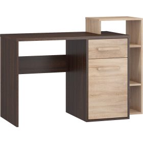   Rio íróasztal 1 ajtó 1 fiók jobbos - Sötét Sonoma tölgy - Világos Sonoma tölgy