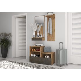 City előszoba bútor szett - Arany tölgy - Granada barna