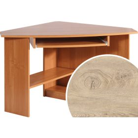 Caren sarok számítógépasztal balos - Endgrain tölgy