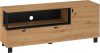 Vegas TV-állvány 2 ajtó - Artisan tölgy - Fekete