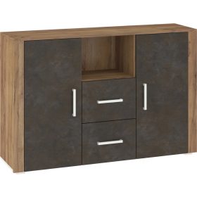   Notti komód 2 ajtó 2 fiók - Arany tölgy - Granada barna - Arany tölgy