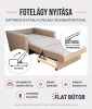 Salt Lake fotelágy ágyneműtartóval - Sötétszürke