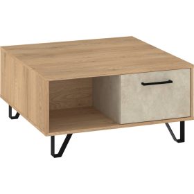   Boss dohányzóasztal 2 ajtó - Cremona tölgy - Granada mandula