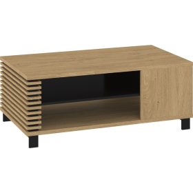   Lamir dohányzóasztal P téglalap alakú - Stone tölgy - Fekete