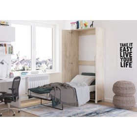 Teddy szekrényágy 90 - Endgrain tölgy