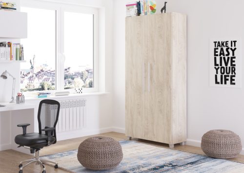 Teddy szekrényágy 90 - Endgrain tölgy