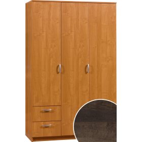   Wenecja 1 gardróbszekrény 3 ajtó 2 fiók tükör nélkül - Grange tölgy