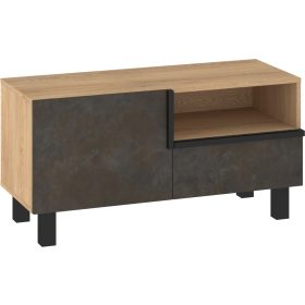   Lars TV-állvány 1 ajtó 1 fiók - Cremona tölgy - Granada barna