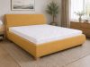 Florida ágyneműtartós kárpitozott franciaágy 140x200 cm - Sárga