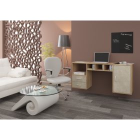   Hanger falra szerelhető íróasztal - Cremona tölgy - Granada mandula