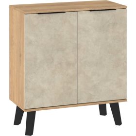 Sven komód 2 ajtó - Cremona tölgy - Granada mandula