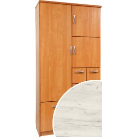   Barcelona 100 előszoba szekrény tükör nélkül - Fehér tölgy