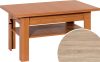 Sylwia emelhető és kihúzható dohányzóasztal - Világos Sonoma tölgy