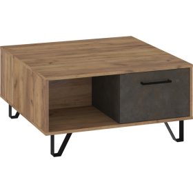 Boss dohányzóasztal 2 ajtó - Arany tölgy - Granada barna