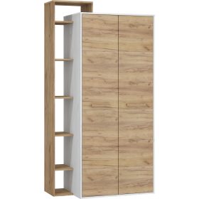   Rio gardróbszekrény 2 ajtó balos - Fehér tölgy - Arany tölgy